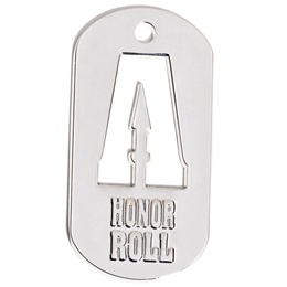 Cut Out Dog Tag - A Honor Roll