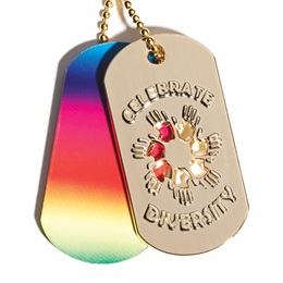 Slider Dog Tag - Celebrate Diversity