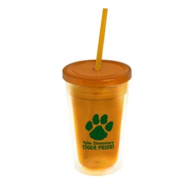 Double-wall Transparent Custom Tumbler