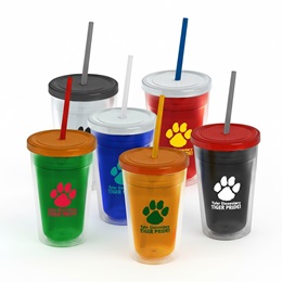 Double-wall Transparent Custom Tumbler