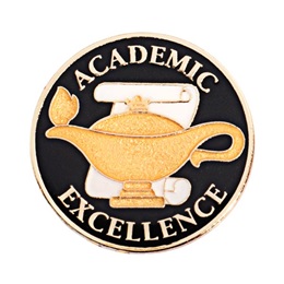 Academic Excellence Award Pin - Lamp