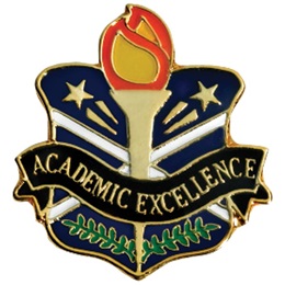 Academic Excellence Award Pin - Torch