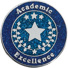 Academic Excellence Award Pin - Glitter