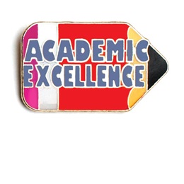 Academic Excellence Award Pin - Pencil