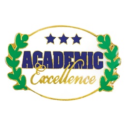 Academic Excellence Award Pin - Oval