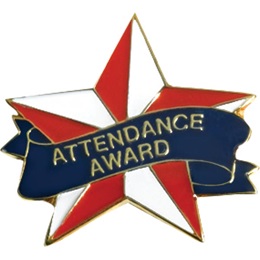 Attendance Award Pin - Star