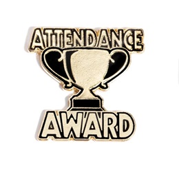 Attendance Award Pin - Trophy Cup