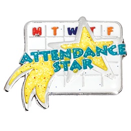 Attendance Star Award Pin
