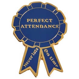 Attendance Award Pin - Perfect Attendance