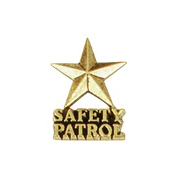 Safety Patrol Award Pin - Gold Star