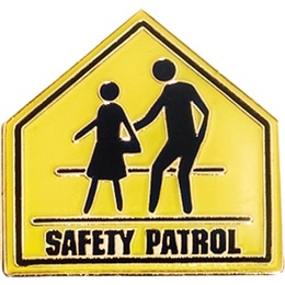 Safety Patrol Award Pin - School Crossing Sign