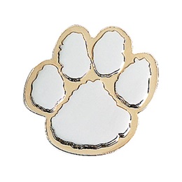 Paw Award Pin - Silver/Gold