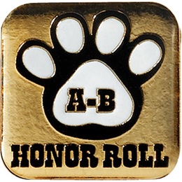 Honor Roll Award Pin - Paw