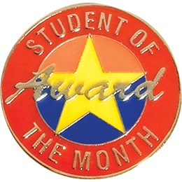 Student of the Month Award Pin - Yellow Star