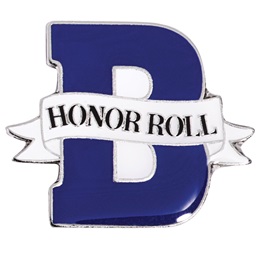 Honor Roll Award Pin - B Honor Roll