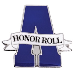Honor Roll Award Pin - A Honor Roll