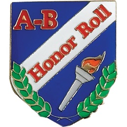 Honor Roll Award Pin - Shield