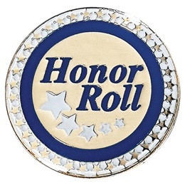 Honor Roll Award Pin - Stars