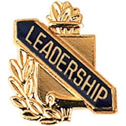 Leadership Award Pin - Laurel and Shield