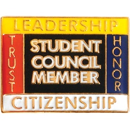 Student Council Award Pin - Words