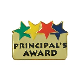Principal's Award Pin - Colored Stars