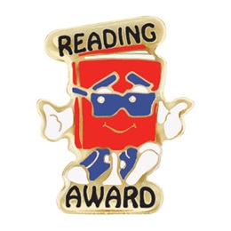 Reading Award Pin - Cool Book