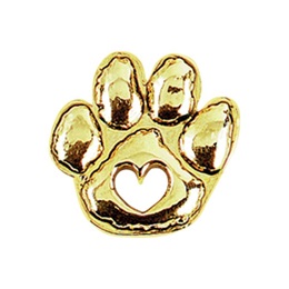 1 in. Paw Award Pin - Heart