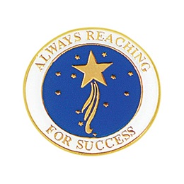 Always Reaching For Success  Award Pin