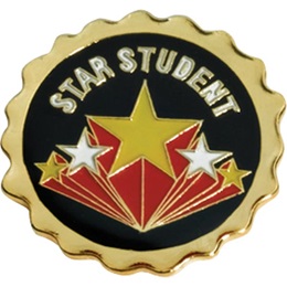 Star Student Award Pin - Starburst