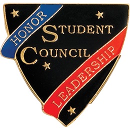 Student Council Award Pin - Honor/Leadership Shield