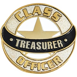 Student Council Award Pin -Class Officer Treasurer