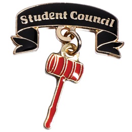 Student Council Award Pin - Dangling Gavel