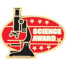 Science Award Pin - Microscope