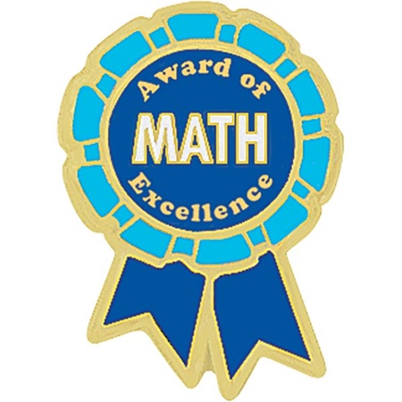 Math Award Pin - Award of Excellence | Anderson's
