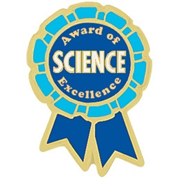 Science Award Pin - Award of Excellence Ribbon