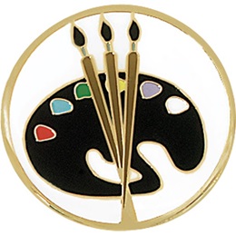 Art Award Pin - Paint Palette