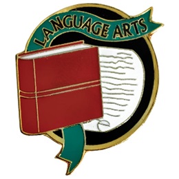 Language Arts Award Pin - Book