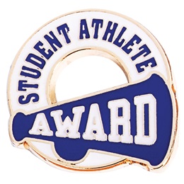 Athletics Award Pin - Blue Student Athlete