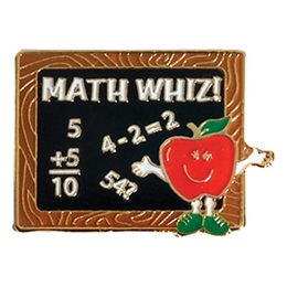 Math Award Pin - Math Whiz