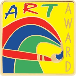 Art Award Pin - Paint Swirls