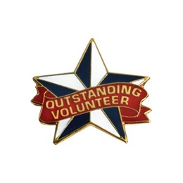 Volunteer Award Pin - Outstanding Volunteer