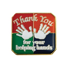 Appreciation Award Pin  - Thank You For Your Helping Hands