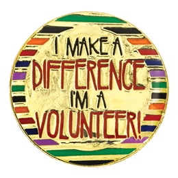 Volunteer Award Pin - I Make A Difference