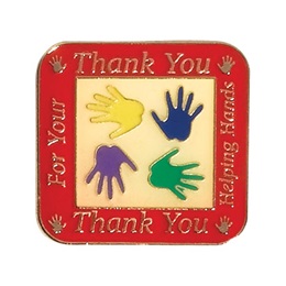 Volunteer Award Pin - Thank You