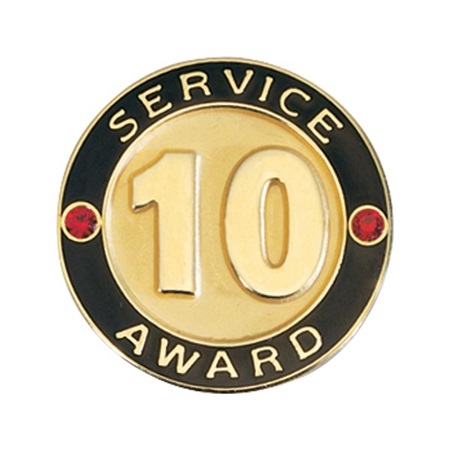 Service Award Pin - 10 Years | Anderson's