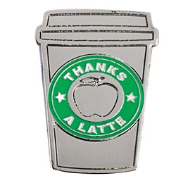 Appreciation Award Pin - Thanks a Latte