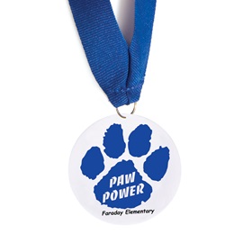 Custom Medallion - Blue Paw Power