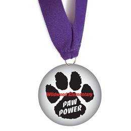 Custom Medallion - Black Paw Power