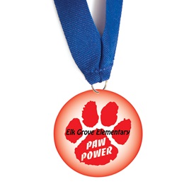 Custom Medallion - Red Paw Power