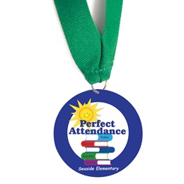 Custom Medallion - Perfect Attendance/Books